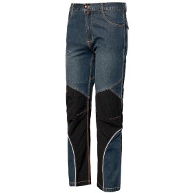 Kalhoty pánské 8838B JEANS EXTREME ISSA LINE modro-černé M modro-černé