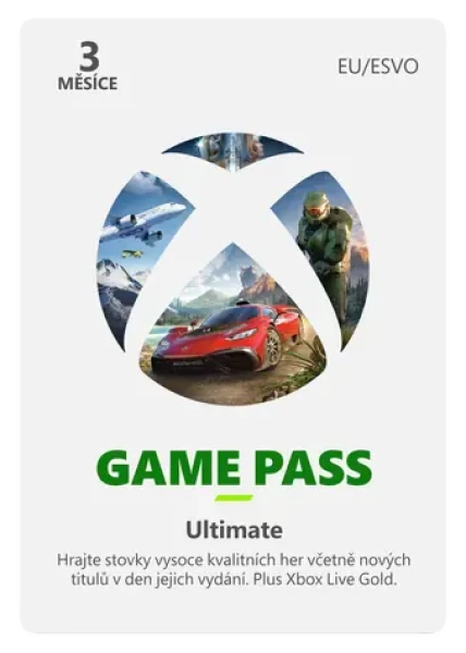 Microsoft Xbox Game Pass Ultimate 3 měsíce