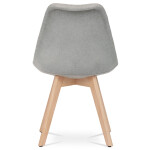 Židle jídelní, lanýžová látka, nohy bukové dřevo