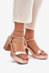 Sandály na podpatku model 214092 Step in style 39
