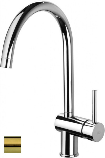 PAFFONI - Light Dřezová baterie, kartáčovaná zlatá LIG280HGSP