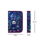 Školní aktovkový 3-dílný set BAAGL ERGO - Jungle Panda (aktovka, penál, sáček) 19 l