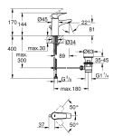 GROHE - BauFlow Umyvadlová baterie s výpustí, chrom 23751000