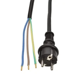 SOLIGHT PF34 Flexo šňůra, 3x 1mm2, gumová, černá, 2,5m