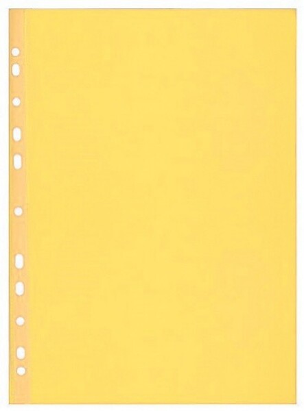 Prospektový obal A4 hladký, 50 mikronů, HERLITZ, 100ks - žlutý