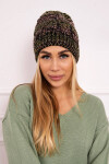Fleecová čepice Melisa K241 black+olive UNI
