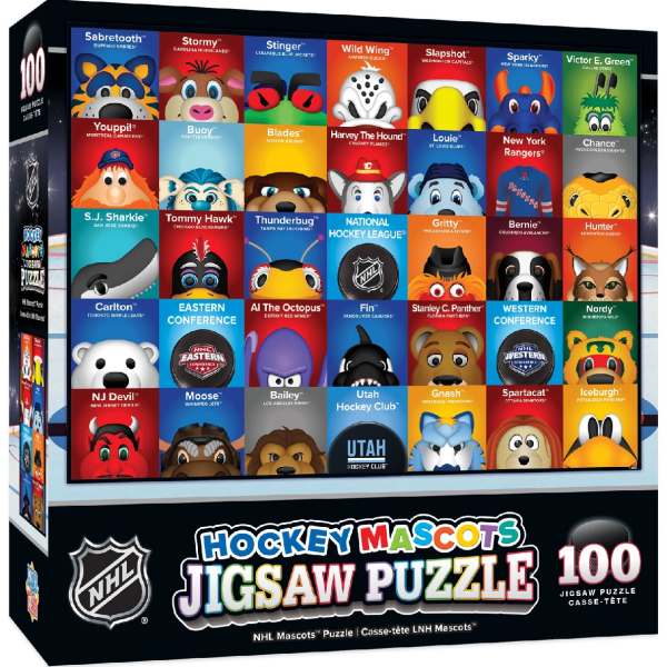 Masterpieces Puzzle Company Puzzle Hockey Mascots NHL 100 Pieces