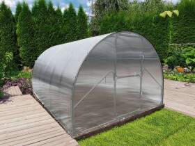 Obloukový polykarbonátový skleník Dodo 300 3×4 m PC 6 mm šedý