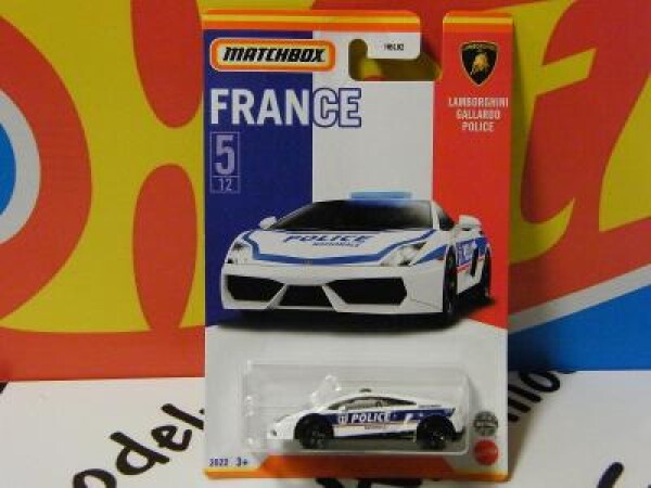 FRANCE LAMBORGHINI GALLARDO POLICE - Matchbox