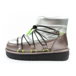 D.Franklin snow boots women winter fashion insulated boots silver dámské 38