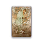 Magnet Alfons Mucha Zima, 54 85 mm