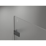 MEXEN/S - Lunar-B sprchový kout dveře křídlové levá 100 x 80 cm, transparent, grafit metal 832-100-080-95-00-L