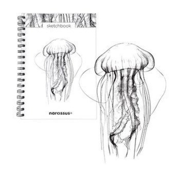 Skicovací spirálový notes B5 - Medúza
