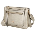 Trendy dámská koženková crossbody kabelka Anita, zlatá