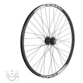 Zapletené kolo přední FORCE BASIC DISC 559x19 32d, s nábojem
