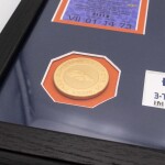 Obraz Denver Broncos NFL 3-Time Super Bowl Champions Tickets Bronze Coins