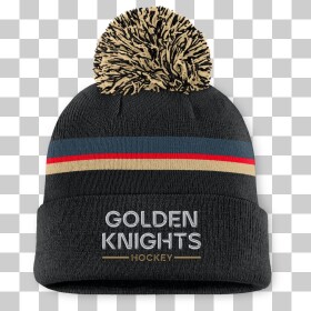 Fanatics Dámská zimní čepice Vegas Golden Knights NHL Authentic Pro W/Cap Cuffed Pom Beanie