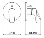 Laufen - Laurin Baterie pod omítku pro 2 spotřebiče, chrom HF500779100000