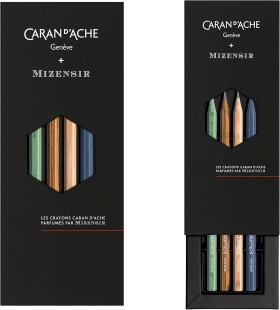 Caran d'Ache, 361.414, Mizensir, sada designových grafitových tužek s vůní, HB, limitovaná edice, 4 ks
