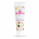 SweetArt dekorativní gelová barva tuba White (30