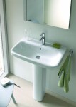 DURAVIT - Happy D.2 Umyvadlo 100x51 cm, s 1 otvorem pro baterii, s WonderGliss, bílá 23181000271