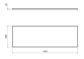 COMAD - Deska 140cm, CAPRI OAK 5907611647899