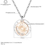 Ocelový náhrdelník Arrigo - chirurgická ocel, hvězdy, Stříbrná 42 cm + 5 cm (prodloužení)