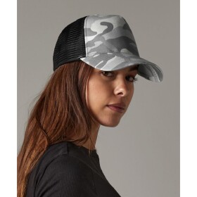 BAUINVEST Kšiltovka Trucker Camo 5panelová B694