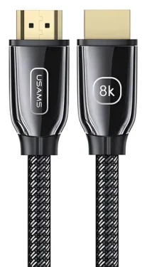 USAMS U67 černá / Kabel HDMI / HDMI 2.1 / 3 m / 8K 60Hz / 48 Gbit/s (SJ498HD01)