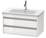 DURAVIT - Ketho Umyvadlová skříňka 48x80x48 cm, 2 zásuvky, lesklá bílá KT642902222