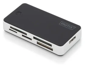 Digitus DA-70330-1 černá/stříbrná / Čtečka paměťových karet / USB 3.0 / CF/SD/SDHC/MMC/MS/xD/microSD (DA-70330-1)