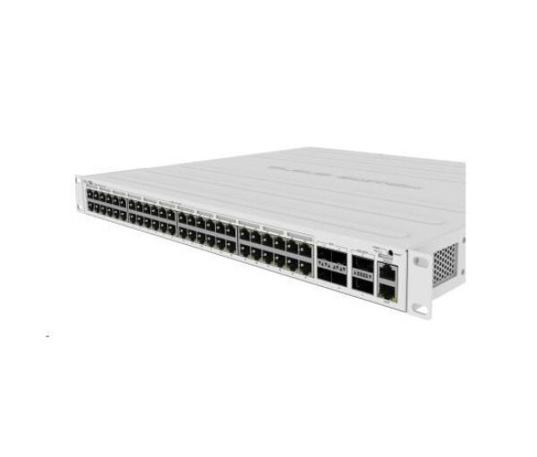 MikroTik Cloud Router Switch CRS354-48P-4S+2Q+RM, 650MHz CPU, 64MB, 1x10/100, 48xGLAN(PoE), 4xSFP+, 2xQSFP, vč. L5 EDF_1017326