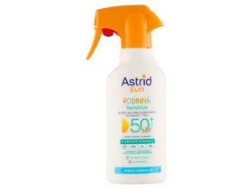 Astrid Sun Sensitive rodinné mléko na opalování ve spreji SP 50+ 270 ml