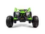 Mamido Elektrické autíčko Buggy Bumper 66 zelené | 24V | 4x200W | EVA | LED | 2,4Ghz | ECO kůže