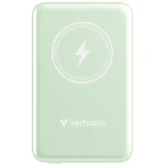 Verbatim Charge 'n' Go Magnetická bezdrátová powerbanka 10000mAh zelená / USB-C / MagSafe / 15-20W (32246)