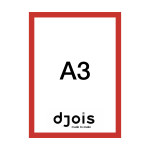 Djois Magneto LEAN, A3, červený, 10 ks