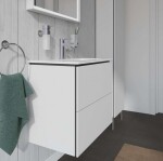 DURAVIT - L-Cube Umyvadlová skříňka 55x62x39 cm, 2 zásuvky, bílá mat LC625601818