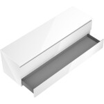 MEXEN/S - Orio koupelnová skříňka pod umyvadlo 160 cm s deskou, 2 zásuvky, bílá lesk 91A10-16047-2-BFFC00