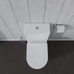 DURAVIT - ME by Starck WC kombi mísa, Vario odpad, WonderGliss, bílá 21700900001