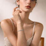 Jemný ocelový náramek Gisele - chirurgická ocel, Stříbrná 18 cm + 3 cm (prodloužení)