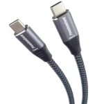 PremiumCord kabel USB-C ( USB 3.2 GEN 2x2 3A 60W 20Gbits ) 1m / bavlněný oplet (ku31cr1)