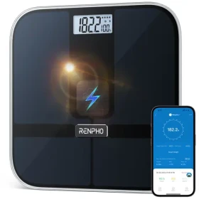 Renpho Elis Solar 2 černá / Osobní váha / LED displej / Bluetooth / WiFi / 180 kg (PEU-R-A020-BK)