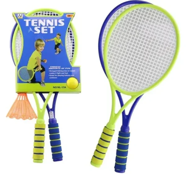 Sada badmintonových raket s míčkem a košíčkem / Badminton / 56,5 cm / od 3 let