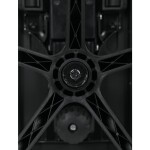 Židle kancelářská, černá MESH síťovina, černá látka, plastový kříž, synchronní mechanismus, kolečka pro tvrdé povrchy