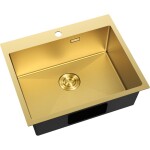 MEXEN - Solix ocelový dřez 1-bowl 600 x 500 mm, zlatá HC 6408601000-55HC
