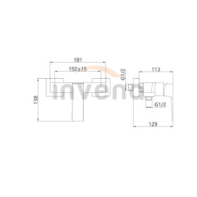 INVENA - Sprchová baterie PAROS chrom BN-09-001-A