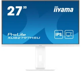 27" IIYAMA ProLite XUB2797HSU-W2 bílá / IPS / 1920x1080 / 16:9 / 1ms / 1000:1 / 300cd / repro / HDMI / DP (XUB2797HSU-W2)