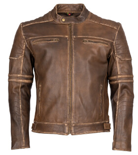 Pánská Kožená Bunda Rocky Gold Brown Brixton Hnědá Velikost: 8XL