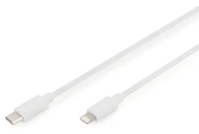 Digitus USB-C - Lightning bílá / Datový a nabíjecí kabel / MFI / 1 m / 480 Mbit/s (DB-600109-010-W)