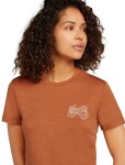 ICEBREAKER W 150 Tech Lite SS Tee Adventure Rid, Dusty Clay velikost: XS